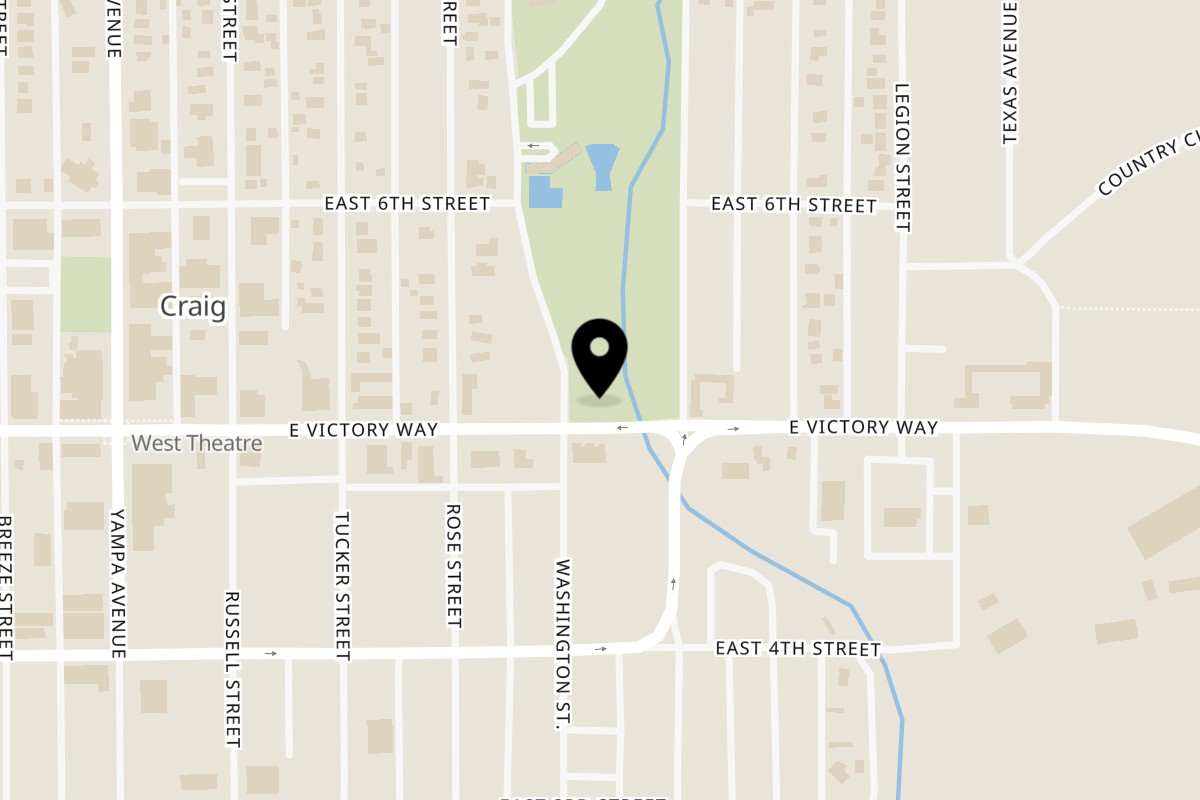 Map showing the location of Jamerican Joe's Restaurant on 419 E Victory Way in Craig